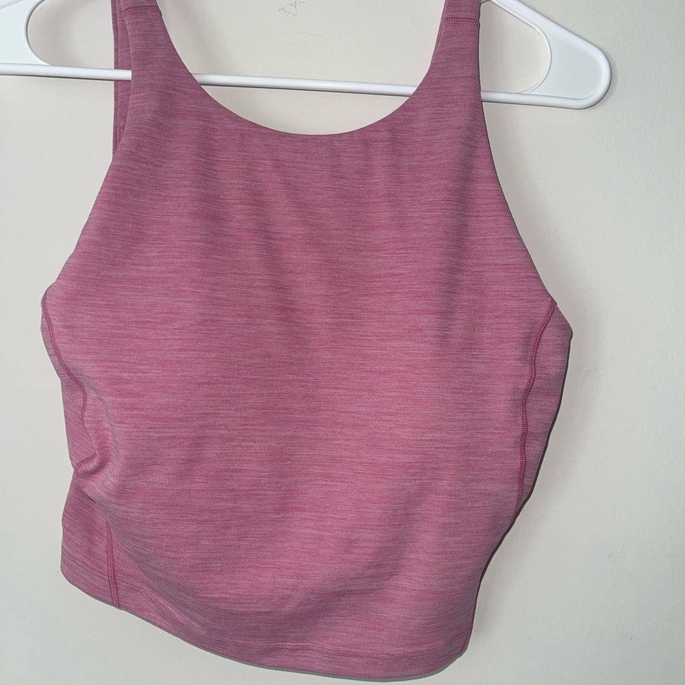 Lululemon align high neck tank. Size 8. pink